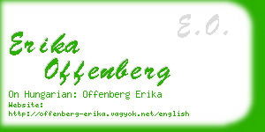 erika offenberg business card